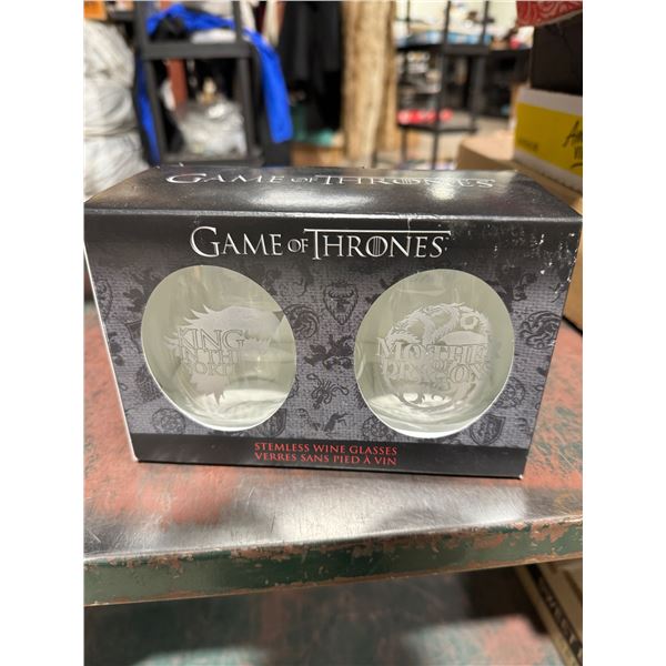 Lot De 2 Verres Game Of Thrones HBO – 16 Oz, Bords Dorés, édition 2016