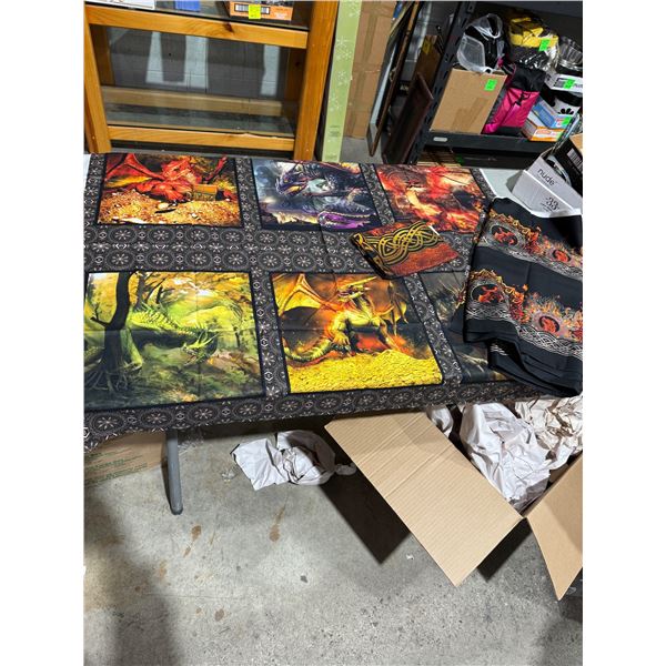 Quilting fabric dragon pattern