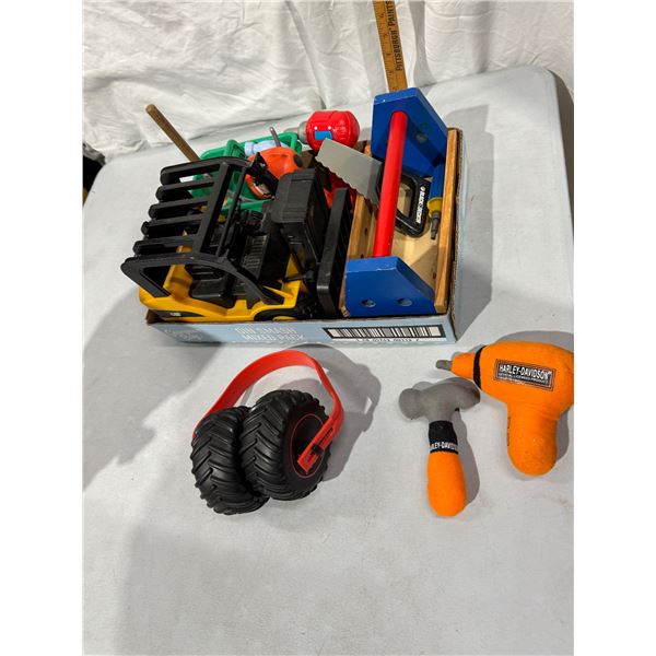 Toys and monster jam headphones