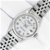 Image 3 : Rolex Ladies Stainless White Arabic Date Wristwatch