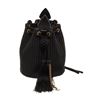 Image 1 : Saint Laurent YSL Black Canvas Fringe Bucket Bag