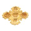 Image 2 : Chanel Gold Metal Lion Cross Brooch