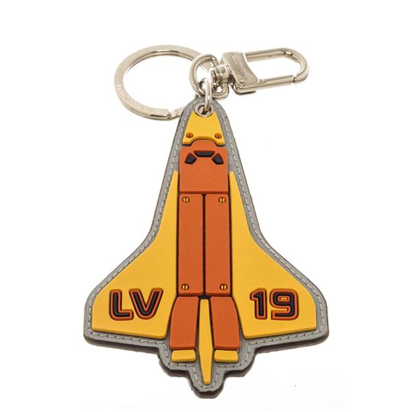 Louis Vuitton Multicolor Printed Leather Mascot Rocket Bag Charm and Key Holder