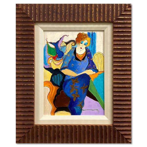 Waiting by Tarkay (1935-2012)