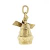 Image 3 : Vintage 14k Gold Collectible Windmill Structure w/ Spinning Fan Charm Pendant