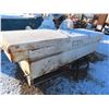 Image 1 : pallet with light , dented delta truck tool box and fan