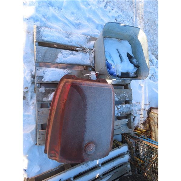 misc fuel tank and old bottles oil cans