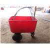 Image 3 : feed cart wagon with spare wheel inside