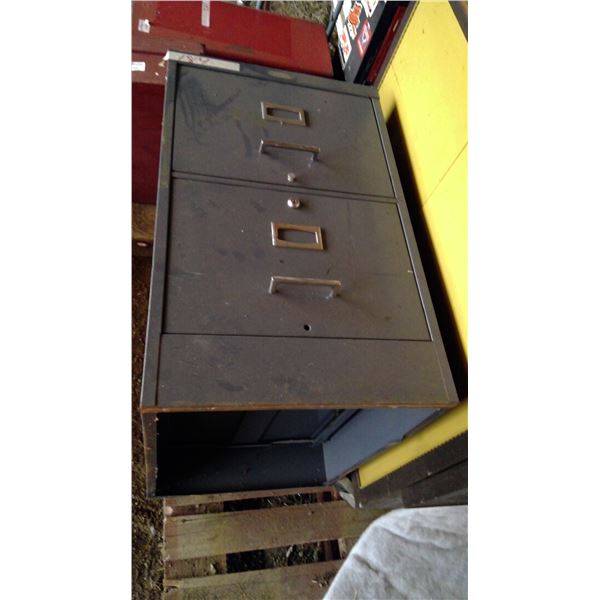 2 drawer metal filing cabinet