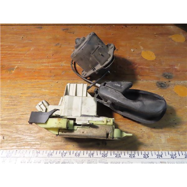 ford passenger door handle lock mechanism 12v uni motor