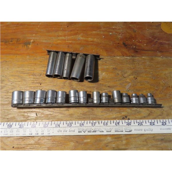 snap-on and mastercraft sockets 3/8" drive