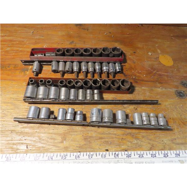 snap-on , MAC , craftsman socket lot majority 3/8  drive