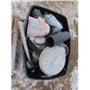Image 3 : lot of pvc piping , misc sizes widths and pieces . Caps and angles in tote