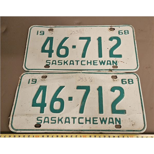 1968 saskatchewan license plate 46-712x2