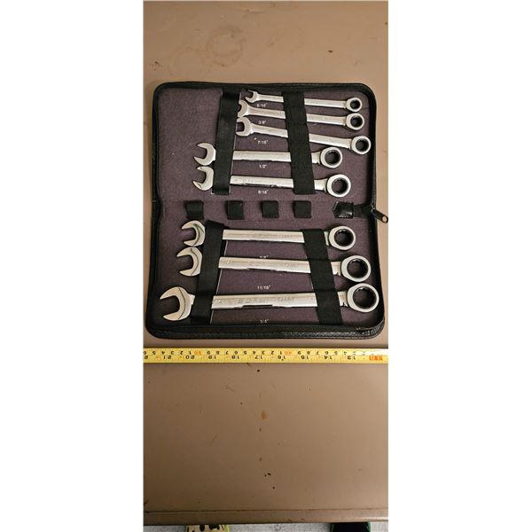 Wrench set in case