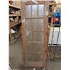 Image 1 : 80" x 28" wooden glass door