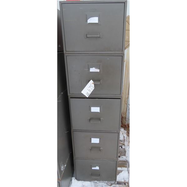 set of stackable filing cabinets 5 cabinets - Schmalz Auctions