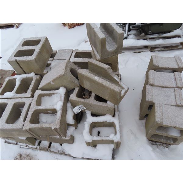 pallet of concrete blocks