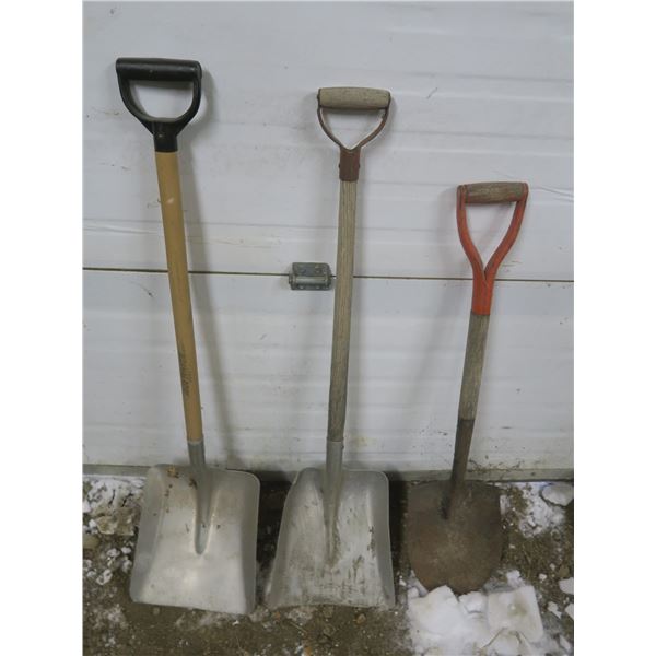 3 shovels