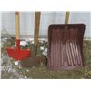 Image 2 : snow shovel and 2 ice chippers