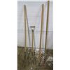 Image 1 : 2 pitchforks and 2 garden tools