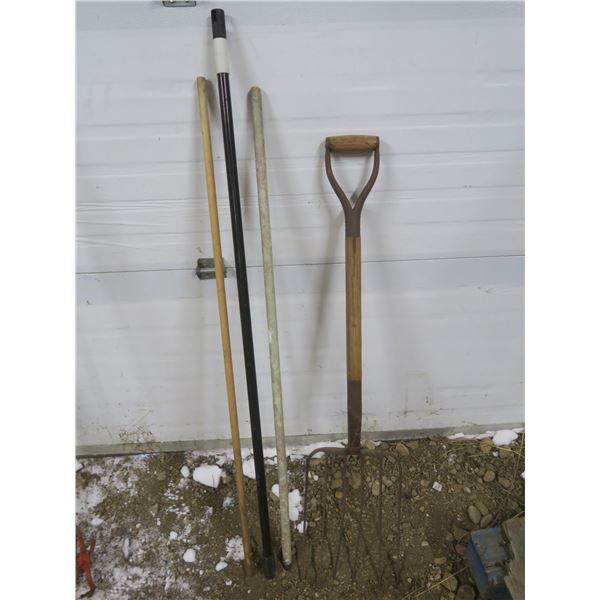 pitchfork and tool handles