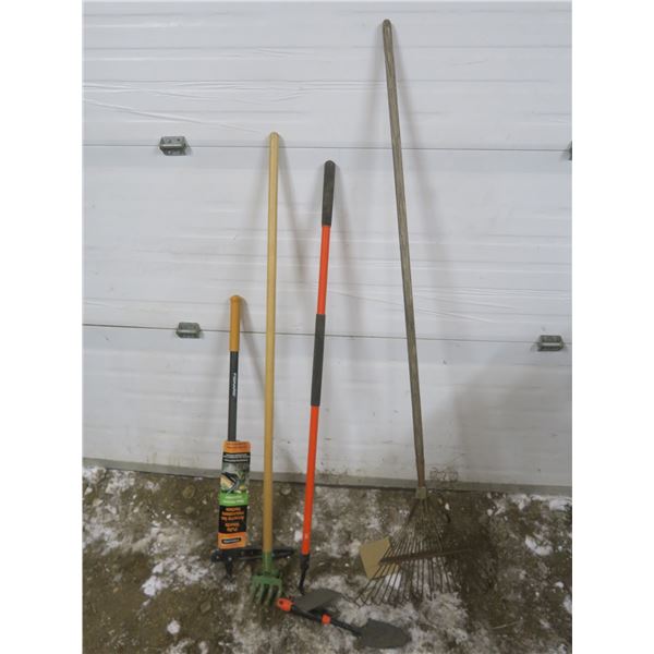 lot of garden tools