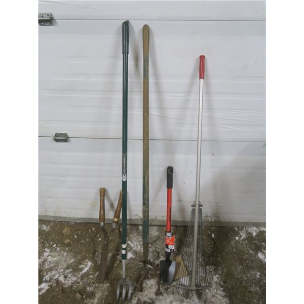 lot of garden tools