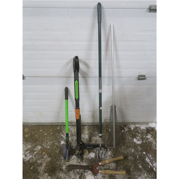 lot of garden tools