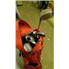 Image 2 : golf clubs in bag and 12 selfie sticks