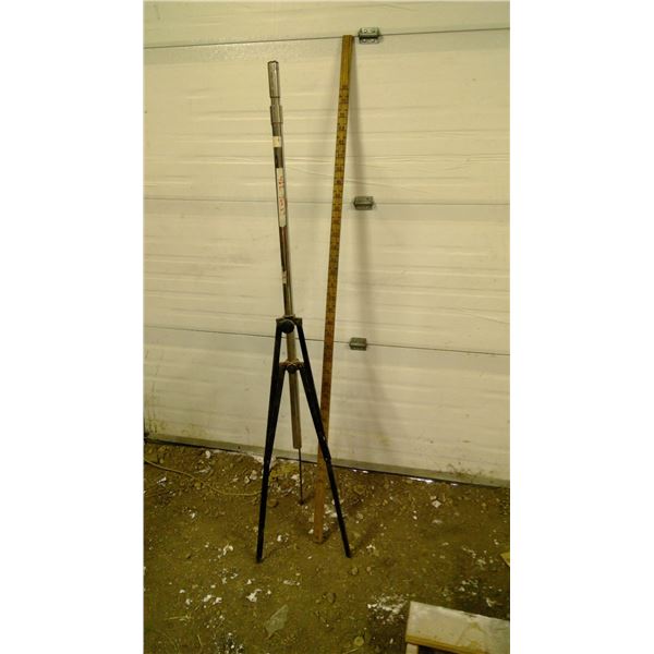 tripod and deliniated pole