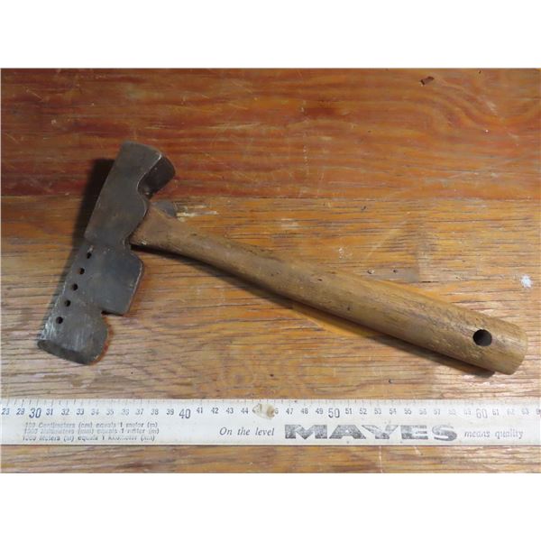 older plumb roofing hammer axe