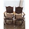 Image 1 : pair of wooden chairs