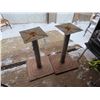 Image 2 : two weighted bottom restaurant tables