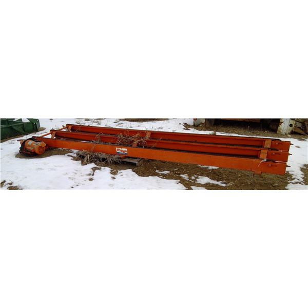 Mayo chain implement model 440 c/w 1hp electric motor & speed reducer 12feet x 3 feet