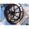 Image 4 : tractor tire w/ axe mounted for home made log splitter 43" diameter