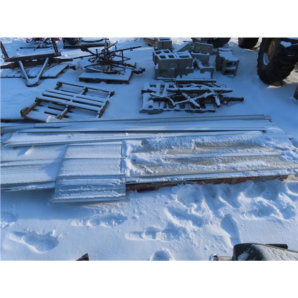 lot of assorted tin sheet metal numerous types