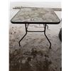 Image 2 : square glass patio table