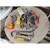Image 1 : chalk line , vices , pry bars , tape measures , laser level