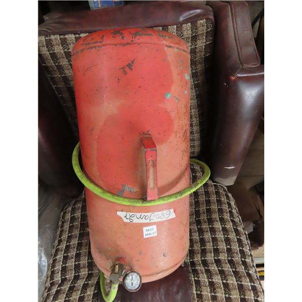 portable air tank , jerry can , outdoor endtable misc