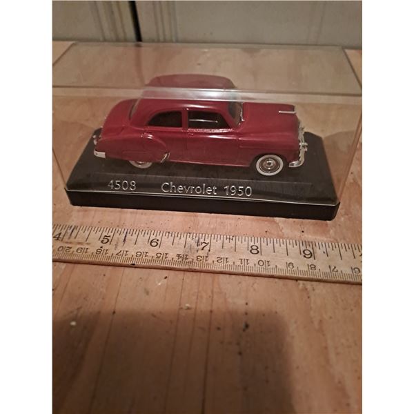 Vintage 1950 model diecast metal Chev Sedan