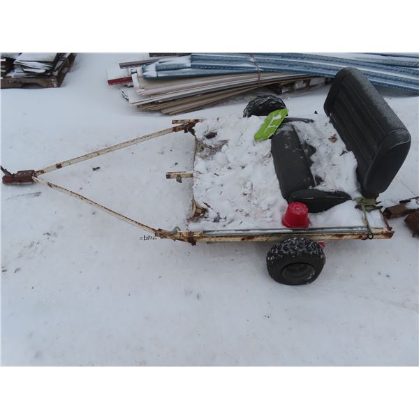 utility trailer with seat attached