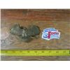 Image 1 : brass eagle belt buckle and Coors Light rodeo patch