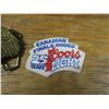Image 2 : brass eagle belt buckle and Coors Light rodeo patch