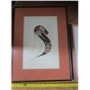 Image 2 : hummingbird picture and native art print in frames