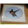 Image 4 : hummingbird picture and native art print in frames