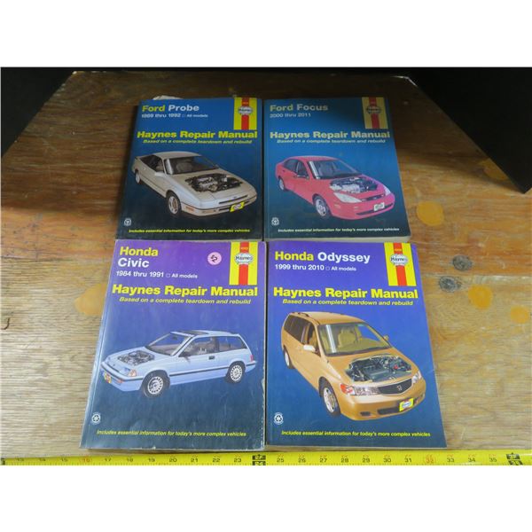 vintage Haynes repair manuals - Ford, Honda