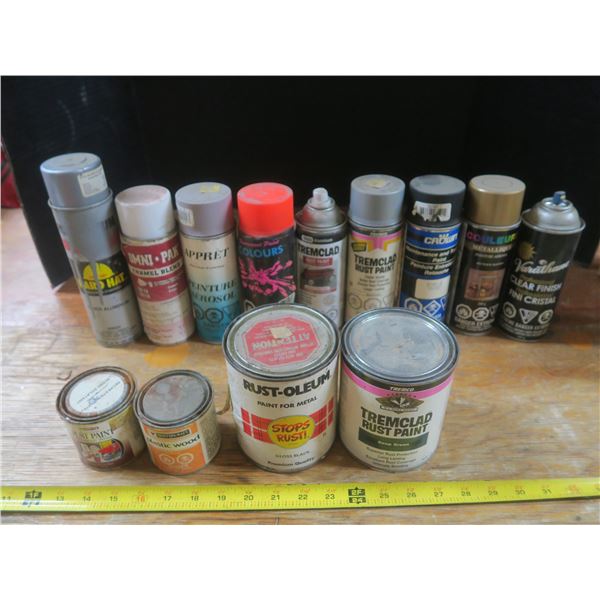 lot of assorted paint