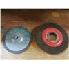 Image 1 : 8" wire brush wheel and 7" grinding disc