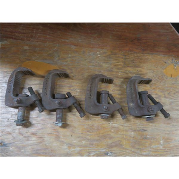 4x 3" c-clamps